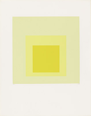 Josef Albers, Blatt 10 aus "Hommage au carré", Danilowitz 160.10
